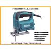 Makita Seghetto alternativo makita 450 watt pendolare 4329KX1 in kit con 5 lame