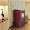 King Stufa a pellet King 118 10,1 kW bordeaux per 230 m³ alta efficienza telecomando