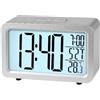 LOWELL Orologio Sveglia Digitale Funzione Snooze Argento JD9529S Lowell