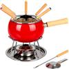 Eva Fonduta Smaltata Rossa Set pz. 12 Eva 70604
