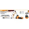 Beta Tools BETA CACCIAVITE 855P Giravite porta inserti a cricchetto reversibile SNODATO