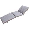 DecHome Cuscino King Lettino in Poliestere cm 185x57 Grigio CU805754 Magazzini Cosma