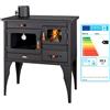 Prity Cucina STUFA A LEGNA CUCINA FORNO CAMINETTO ACCIAIO TOP Prity 1P34L 10.1kW