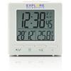 Explore Scientific Orologio Sveglia Digitale Display LCD Temperatura Explore Scientific RDC1005WHT