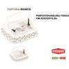 STEFANPLAST Portatovaglioli Orizzontale Tosca Bianco/Tortora Chiaro Plus Stefanplast SF55800