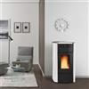 La Nordica Extraflame termostufa a pellet Raffaella Idro bianco 19kW per 545m³