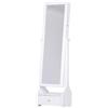 DecHome Armadio Portagioie Specchiera Luci A Led Bianco 45x36x150cm DecHome