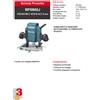 MAKITA FRESA - FRESATRICE MAKITA RP0900J POTENZA 900 WATT PINZA mm 8