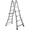 FACAL Scala Alluminio Multiuso Telescopica 4+4 Gradini max 4 mt Facal All Briko Blu 2