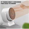 STUFA Aria Calda 900W Mini Stufa Stufetta TERMOVENTILATORE Comfort Casa Ufficio