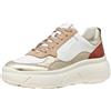 Geox Donna D Nebula 2.0 X BSneaker, Bianco Lt Gold, 39 EU