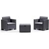 Bica Set da esterno polipropilene NEBRASKA Terrace 2 posti Antracite 9073 4
