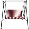 Il Tuo Artigiano Design CUSCINO FASCIATO PER DONDOLO DA GIARDINO 2 3 4 POSTI SFODERABILE MADE IN ITALY
