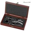 Rosenstein & Soehne Set da Sommelier in Cofanetto di legno per Vino con 5 accessori Termometro Bar
