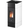 Cadel Stufa pellet 8,5kW CRISTAL 9 Bianco 4 stelle Classe A+ 7022047