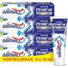 Odol-med 3 Odol-med3 White reNEW Dentifricio, fino a 3 volte più efficace rimozione dello scolorimento, formazione di uno scudo protettivo per denti bianchi di lunga durata, 4 x 75 ml
