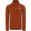 The North Face M 100 Glacier 1/4 Zi Felpa, Uomo, Caramel Cafe, XL