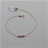 BRACCIALE DA DONNA A MAGLIA CON INFINITO IN ORO GIALLO 18KT 1,05 GR. (7900)