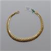 BRACCIALE DA DONNA A MAGLIA SPIGA PIATTINA IN ORO GIALLO 18KT 6 GRAMMI (7898)