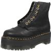 Dr. Martens Sinclair Max - Anfibi Platform In Pelle Pisa Nero - Donna Scarpe
