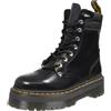 Dr. Martens Jadon Hdw Ii - Anfibi Platform In Pelle Nero - Donna Scarpe