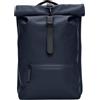 RAINS Zaino Rains modello Rolltop Rucksack Mini Unisex colore blu navy