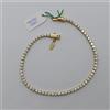BRACCIALE DA DONNA TENNIS CON ZIRCONI IN ORO GIALLO 18KT 4,05 GR. (7915)