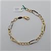BRACCIALE DA DONNA A MAGLIA IN ORO GIALLO E BIANCO 18KT 3,4 GR. (7908)