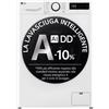 LG D4R5010TSWS Lavasciuga 10/6kg AI DD, Serie R5 Classe D, 1400 giri, TurboWash