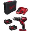 Milwaukee Trapano a Percussione Milwaukee M18BPD202C (2 x 2.0 Ah+ M12-18C + KITBOX)