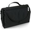 hauck Fasciatoio Portatile da Viaggio Change Me - Fasciatoio Pieghevole per Bambini 70x80 cm, con Tasche per Pannolini e Salviettine - Materassino Imbottito - Nero