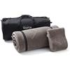 TEMPUR set da viaggio 3 pezzi con pratico trolley, cuscino cervicale da viaggio e topper da viaggio, 5,5 kg