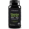 Zenement Vitamina D3 K2 Mk7 Menachinone, 200 Softgels (7 Mesi), Vitamina D3 2000 UI + Vit