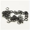 Vaessen Creative - Anelli in alluminio, per lavoretti artistici e bijoux, nero, 15mmx90