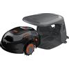 BLACK+DECKER BCRMW123-QW - Robot Rasaerba per Superfici Fino a 700 m², 12V 4.3Ah con Pulitore del Piatto di Taglio e Postazione di Ricarica Coperta