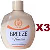 Squeeze 3 PZ BREEZE VANILLA DEODORANTE PROFUMATO SQUEEZE VANIGLIA 100ML