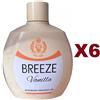 Squeeze 6 PZ BREEZE VANILLA DEODORANTE PROFUMATO SQUEEZE VANIGLIA 100ML