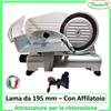 RGV Affettatrice Elettrica LAMA da 195 GL Lusso RGV e con Affilatoio per Affilatrice