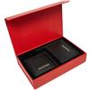 Mario valentino Set regalo VALENTINO portafoglio chiusura zip nero e specchietto VPA7V801 nuovo