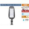 UNIVERSO PROIETTORE FARO ARMATURA STRADALE LED 100W CON SNODO INCORPORATO DA ESTERNO IP65