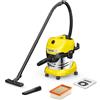 Karcher Bidone aspiratutto 1000W (20Lt) WD 4 S V 20 5 22 Giallo e Silver 1 628