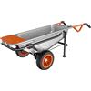 Worx WG050 Carriola Multifunzione a Due Ruote, Porta Sacchi, Porta Fusti, Trasporto Sassi, Trasporto Vasi, Capacità di Carico Max 136kg