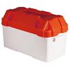 CASSETTA PORTA BATTERIA MEDIA - COLORE ROSSO E BIANCA CON CINGHIA E FIBBIA