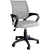 NBrand Sedia Ergonomica con Ruote e Braccioli Tessuto Mesh Sabbia Rapid NBrand