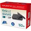 NEW MAJESTIC Decoder Digitale Satellitare HD DVB-S2 EPG Scart HDMI New Majestic DEC 265SAT