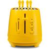 De Longhi Tostapane 2 Fette Tosta Pane 550W Raccoglibriciole Giallo CTLAP2203.Y De Longhi