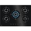 Electrolux Piano Cottura 5 Fuochi a Gas 75 cm Vetro Nero EGG75372K Electrolux