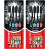 Colgate 12 x spazzolino Colgate Slim Soft Charcoal 17 x setole sottili punta morbida ...