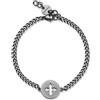 S'Agapõ Sagapo Bracciale Croce Uomo In Acciaio Sagapò SRB16 S'agapo