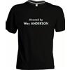 T-SHIRT WES ANDERSON Directed by cinema uomo donna regista cinema nera regalo